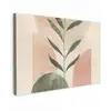 Modern - Roze - Groen - Natuur - Aesthetic canvas 2cm klein -z3d