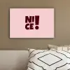 Nice - Uitroepteken - Roze canvas 2cm klein -sfeer3