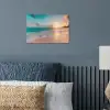 Zonsondergang - Strand - Zee - Zomer - Blauw poster papier klein -sfeer2