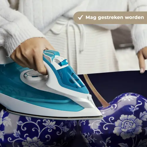 Porselein- Kersen - Delfts - Blauw Wandkleed katoen klein -sfeer9