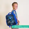 Blauw buitenaards wezentje onder sterrenhemel Kinderrugzak - Blauw middel -sfeer3_NL