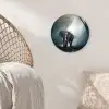 Olifant - Dieren - Licht - Bos - Natuur - Wilde dieren Wandcirkel kunststof plaat 5mm dik klein -sfeer5