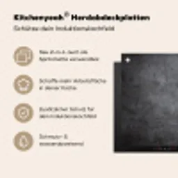 Grijze Betonscherven Inductie beschermer vinyl 3mm middel -zzzzzzusp-haakje_DE