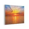 Zonsondergang - Zee - Lucht - Oranje - Horizon - Water PET vilt klein -3d