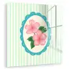 Bloemen - Ovaal - Strepen - Groen plexiglas 5mm klein -zzzproduct_nieuw