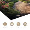 Doorkijk - Landschap - Bloemen - Tuinboog - Natuur poster papier klein -closeup_NL