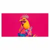 Haan - Kleurrijk - Kimono - Roze Muismat XXL klein -3d_leeg