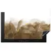 Marmer - Goud - Bruin - Textuur - Marmerlook Inductie beschermer vinyl 3mm klein -3d