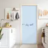 Why not - Blauw - Donker blauw - Quote deurposter klein -sfeer5
