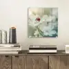Lieveheersbeestje - Bloemen - Wit plexiglas 5mm klein -sfeer1