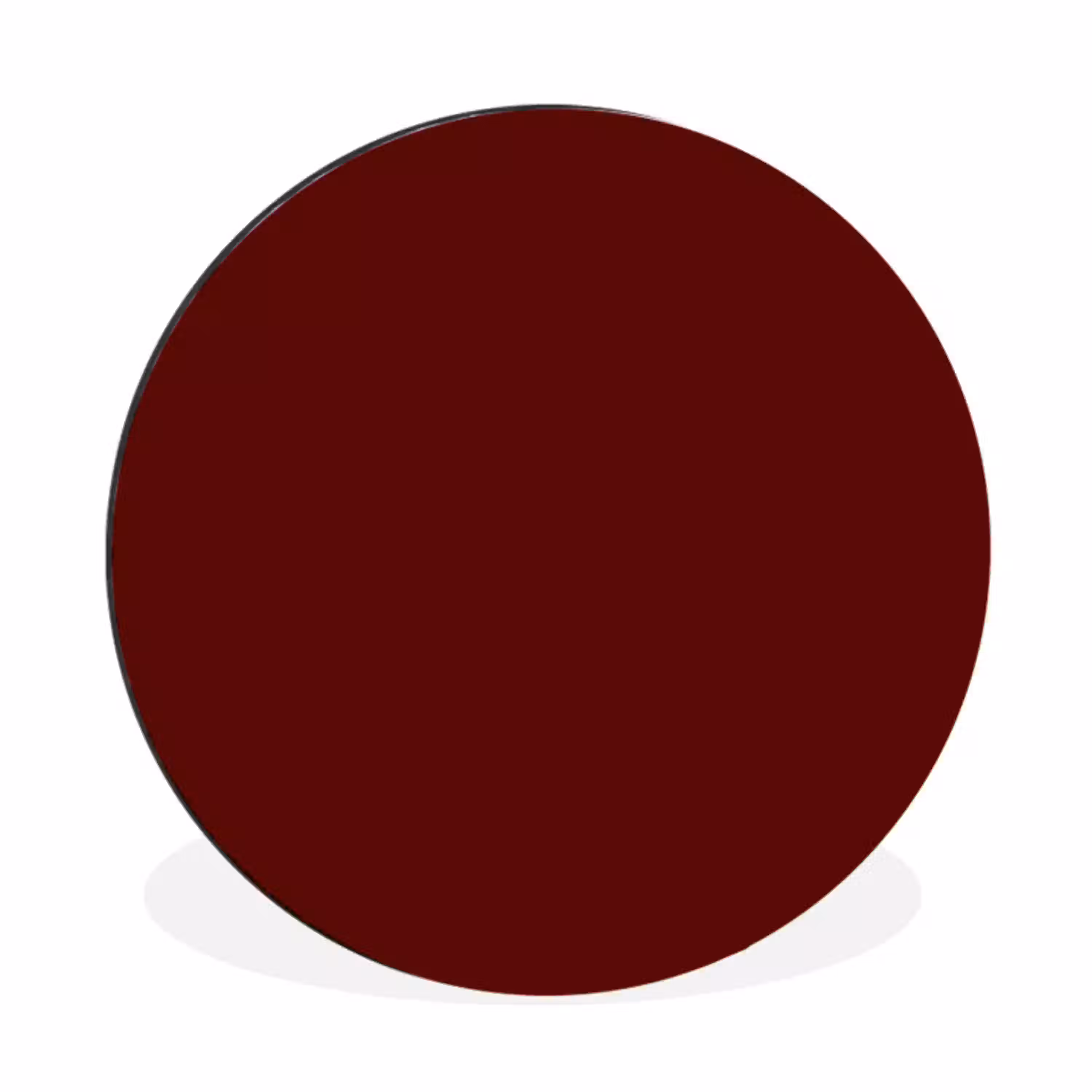 Burnt - Mahogany - Rood Wandcirkel aluminium klein 190 -3d
