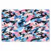 Roze - Blauw - Camouflage Placemat vinyl groot 368 -zzsfeer1_Kitchenyeah-website