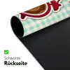 Koffie - Klok - Groen Muismat XXL klein -ysfeer2_duits