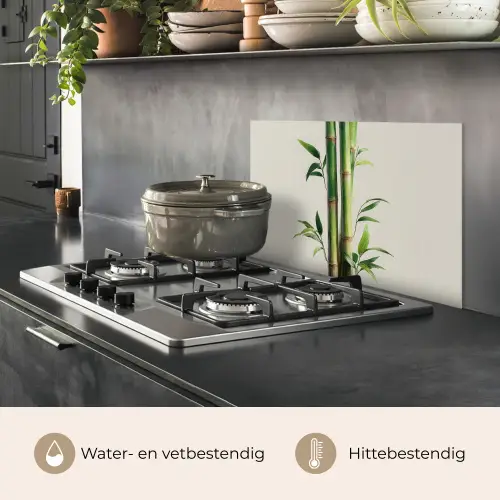 Bamboestengels - Sierlijk - Groen keuken achterwand spatscherm klein -usp_NL