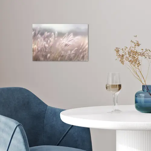 Graspluimen - Wind - Beige - Mistig poster papier klein -sfeer3