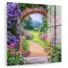 Doorkijk - Poort - Bloemen - Tuin plexiglas 5mm klein -zzzproduct_nieuw