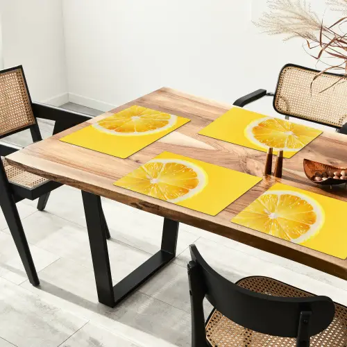 Citroen - Geel - Zonnig Placemat vinyl groot -zzsfeer4_Kitchenyeah-website