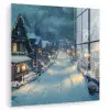 Kerstdorp - Kerst - Sneeuw - Winter plexiglas 5mm klein -zzzproduct_nieuw