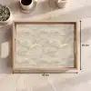 Bogen - Patroon - Beige Dienblad Rechthoek middel 911 -USP_Formaat