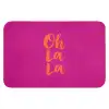 Oh la la - Roze - Oranje - Minimalistisch Badmat klein -3d