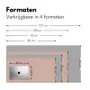 Roze - Palet - Oud - Effen - Oudroze Muismat XXL klein -sfeer5