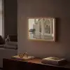 Gouden details - Marmer - Islamitisch Light Box met batterij (Wandlamp) middel -sfeer1