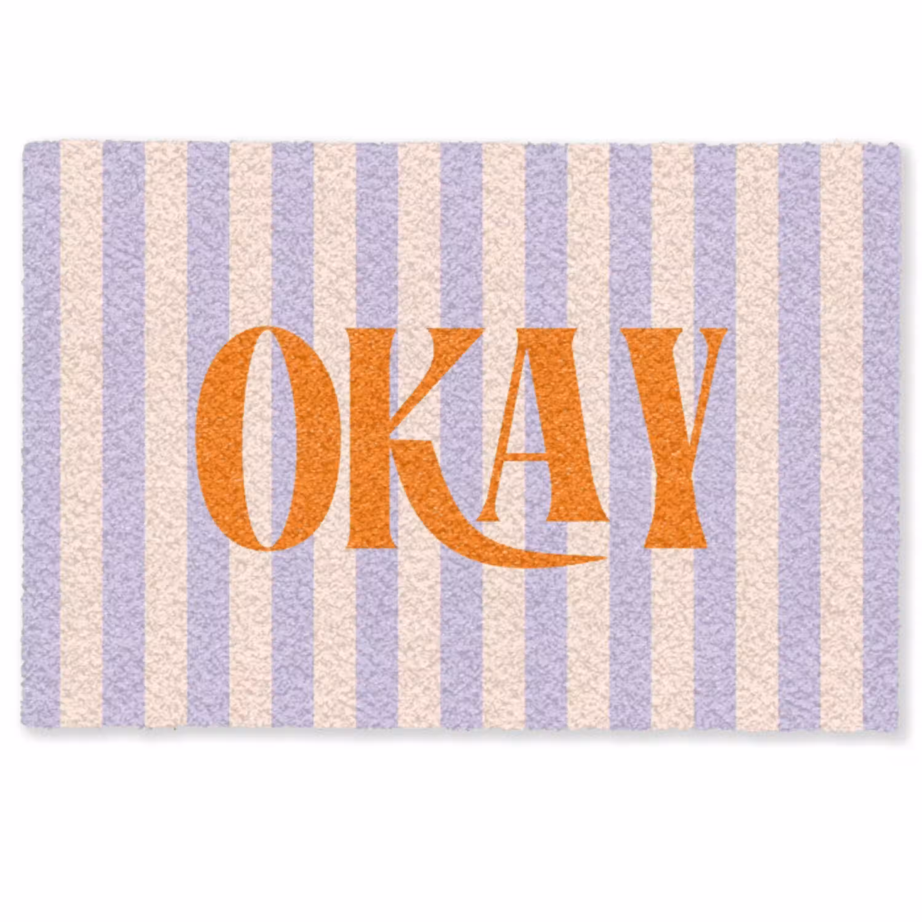 Lila - Oranje - Strepen - Okay Deurmat klein -zkaufland3d