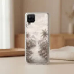 Jungle - Watervallen - Tropisch - Illustratie Telefoonhoesje Samsung Galaxy A12 klein -sfeer2