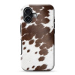 Koeienhuid - Klassiek - Bruin Toughcase MagSafe Apple iPhone 17 klein -3d