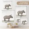 Neushoorn - Dieren - Kinderen - Jongens - Meisjes Wandkleed katoen klein -tsfeer8_DE