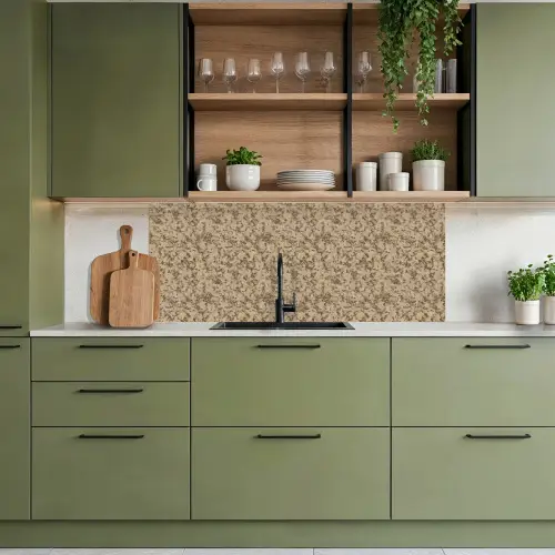 Bruin - Grijs - Patroon keuken achterwand 2 middel 871 -sfeer3