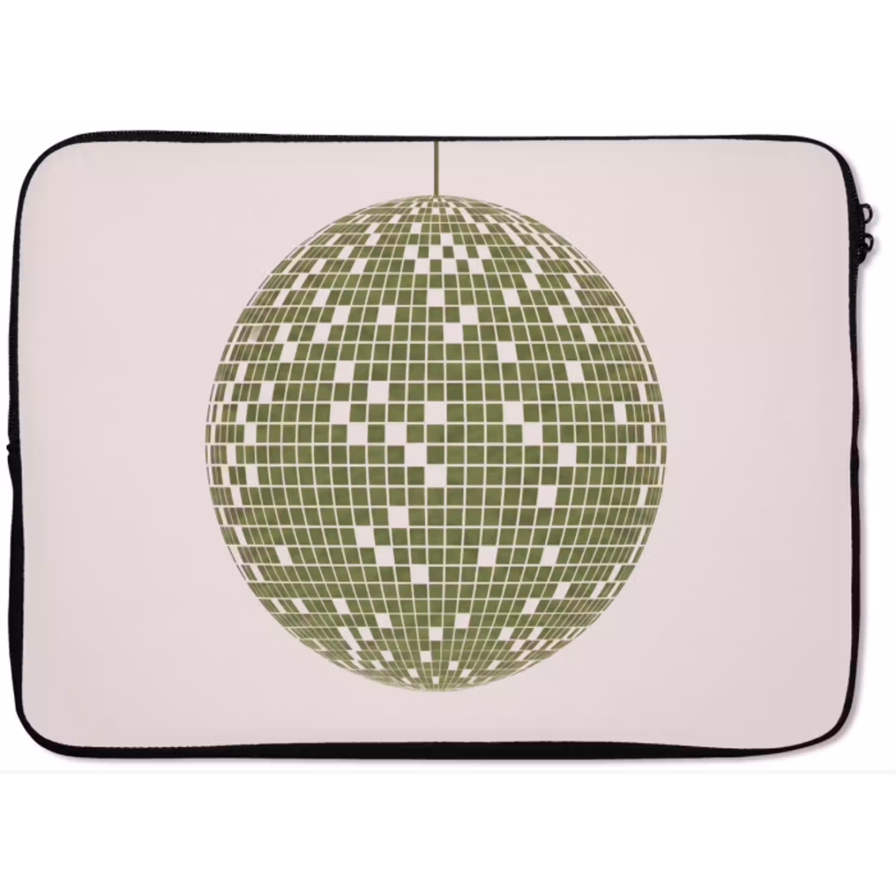 Disco - Bal - Groen - Abstract - Modern laptophoes neopreen klein -zkaufland3dotto