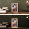 Varken - Olieverf - Dieren - Kunst Light Box met kabel (Tafellamp) klein -sfeer3