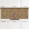 Graniet  - Beige - Patroon keuken achterwand 2 middel 871 -3d