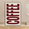 Koffie -Japandi - Rood - Vintage canvas 2cm klein -sfeer1