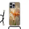 Close up - Oranje - Iris Hoesje iPhone 16 Pro Max met koord klein -3d