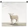 Lammetje - Schaap - Dieren - Kinderen - Meisjes - Jongens Wandkleed katoen klein -zz3d