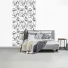 Herhaling - Gezichten - Expressie fotobehang vinyl groot 64 -slaapkamer