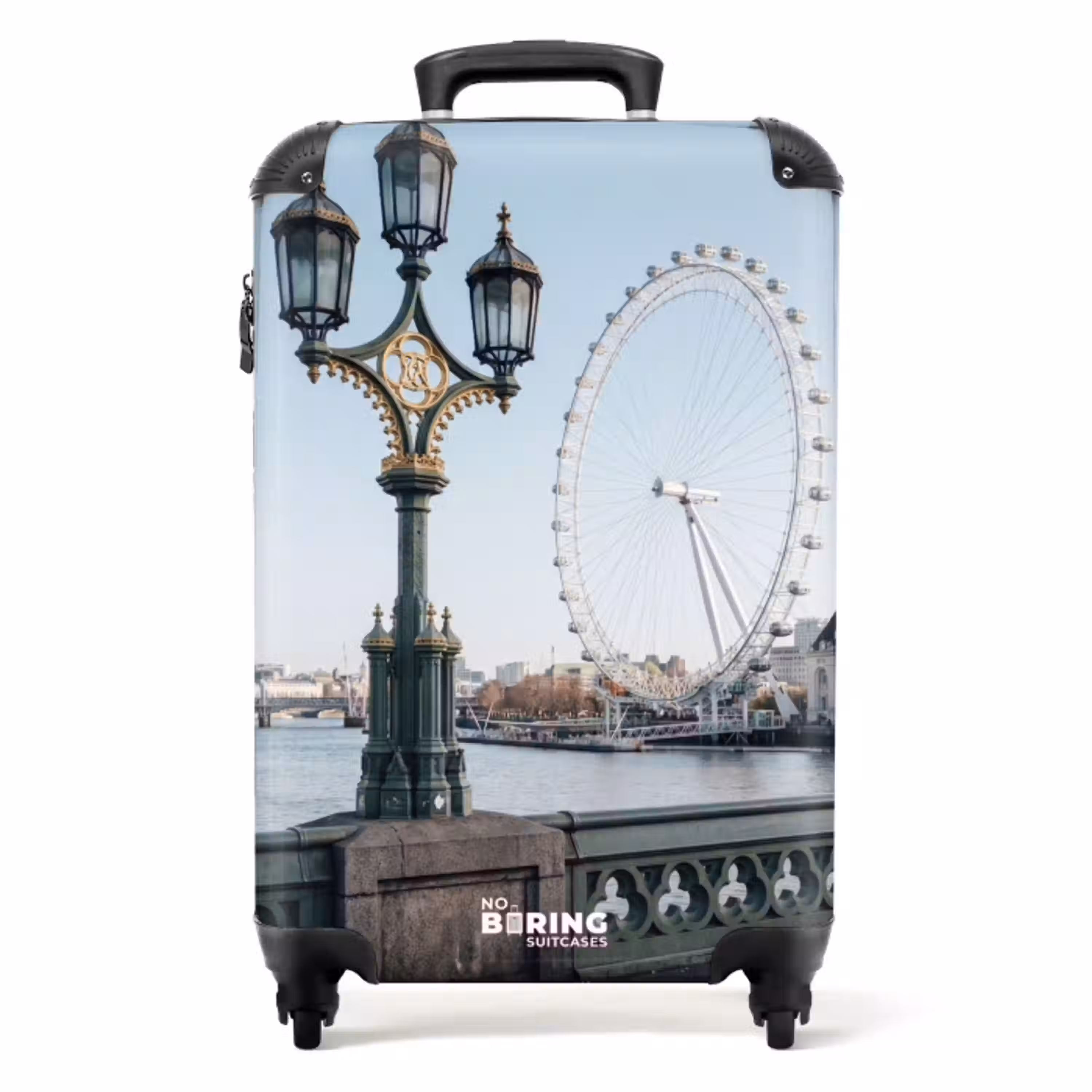 Reuzenrad - Londen - Stad - Architectuur - Brug NBS - Handbagage koffer - Volwassenen Unisex middel -productfoto_recht