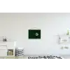 BLAH BLAH BLAH - Mond - Groen textielposter latten blank klein -kinderkamer