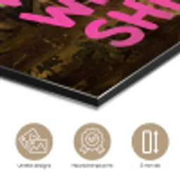 Klassiek - Humor - Roze aluminium wit klein -closeup_NL