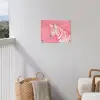 Zebra - Pink - Verf tuinposter los doek klein -sfeer8