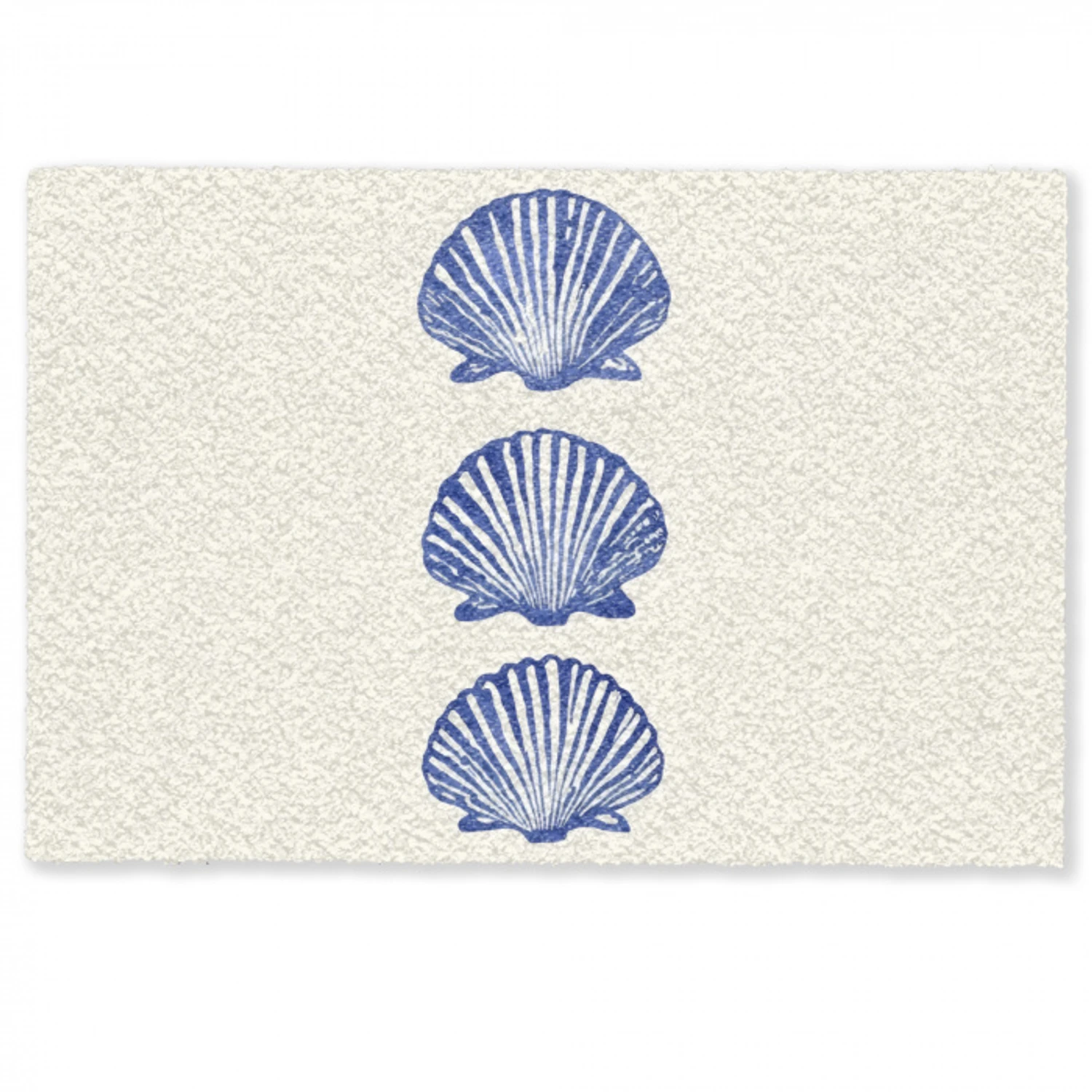 Schelpen - Blauw - Patroon Deurmat klein -zkaufland3d