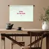 Focus - Beige - Roze - Smiley Wandkleed katoen klein -sfeer6