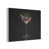 Cocktail - Zwart - Spetters - Glas PET vilt klein -3d