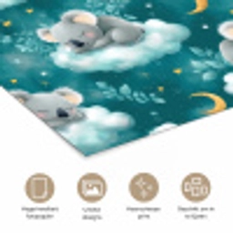 Koala's - Betoverend - Blauw poster papier klein 62 -closeup_NL