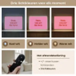 Moeder - Boodschap -Roze Light Box met batterij (Wandlamp) middel -USP_lichtkleurNL