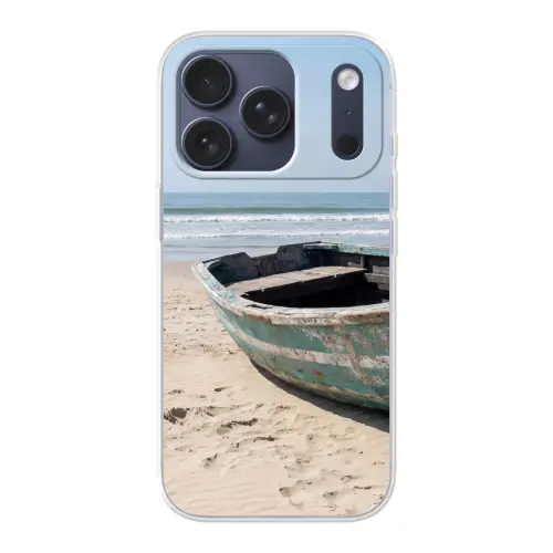 Boot - Zandstrand - Zee Telefoonhoesje iPhone 17 Pro klein -3d