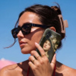 Bloemenhoed - Portret - Vrouw Toughcase MagSafe Apple iPhone 17 klein -Sfeer2V
