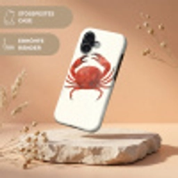 Krab - Felrood - Poten Toughcase MagSafe Apple iPhone 17 klein -USP_RandenV_DE